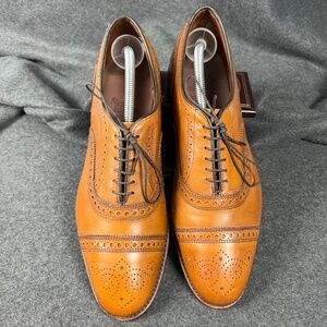 Allen Edmonds Strand Cap Toe Oxford in Walnut Mens 9.5D pre-owned excellent